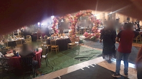 פיזור חתונה, צילום: דוברות המשטרה